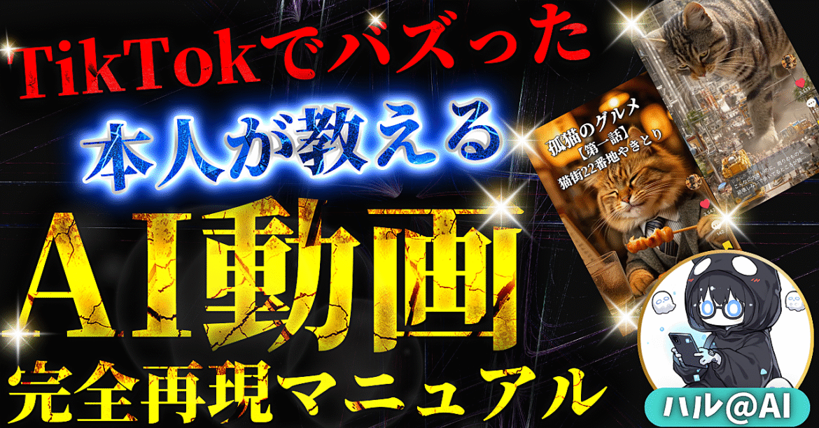 【先行販売】TikTokでバズったAI動画の制作方法｜初心者でも簡単副業！【完全再現マニュアル＆豪華三大特典付き！】